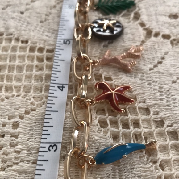 NWT SEA LIFE CHARM BRACELET 7” w/  1” extender. - Picture 5 of 7